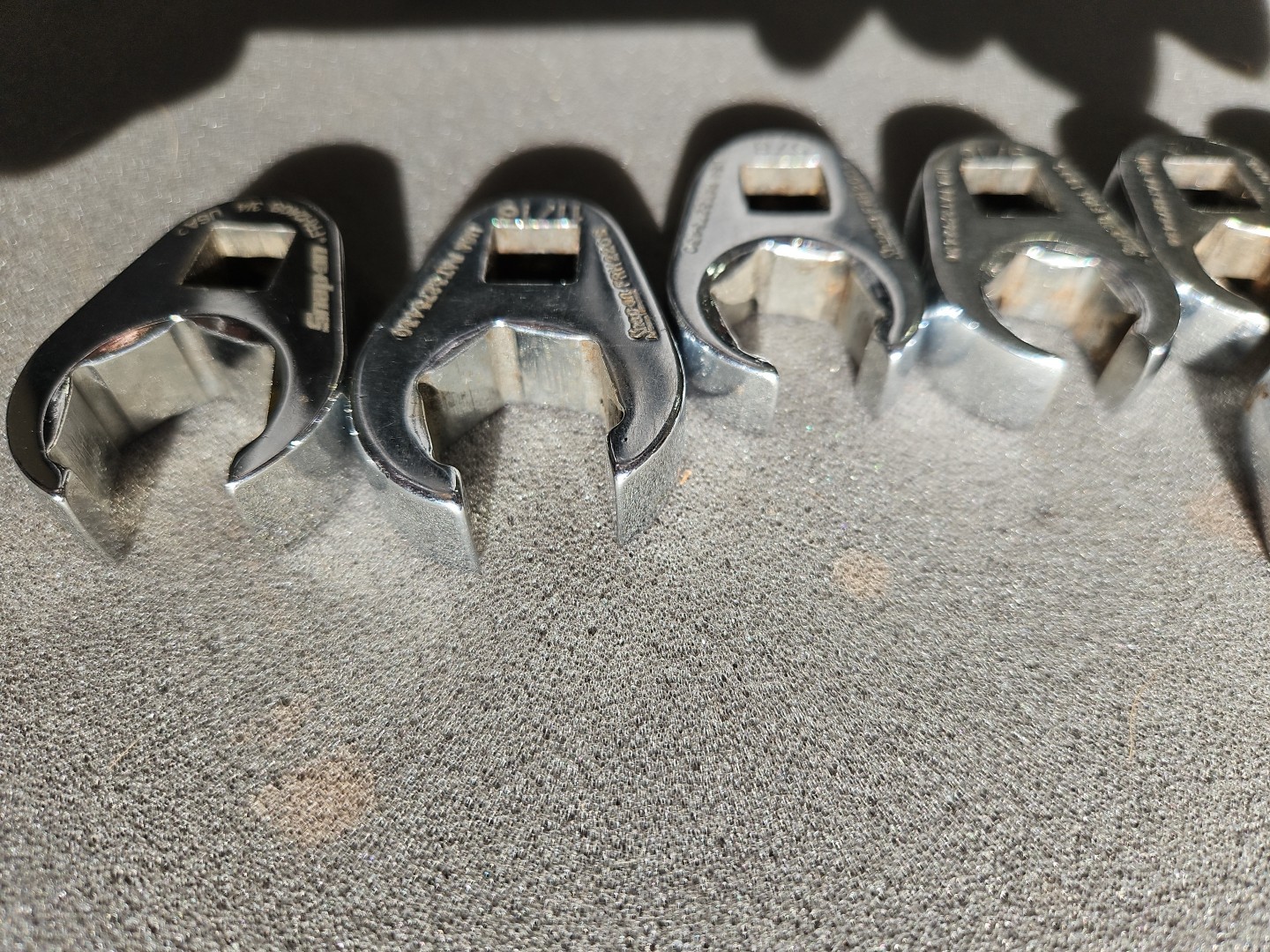 Snap On 8 Piece 3/8” Flare Nut Crow Feet Set 3/8” – 3/4” – FRH120S – FRH240S
