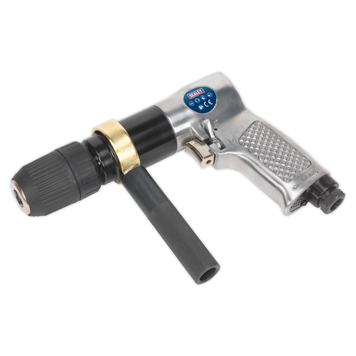 Sealey SA27 Air Drill 13mm 700rpm Reversible Keyless Chuck