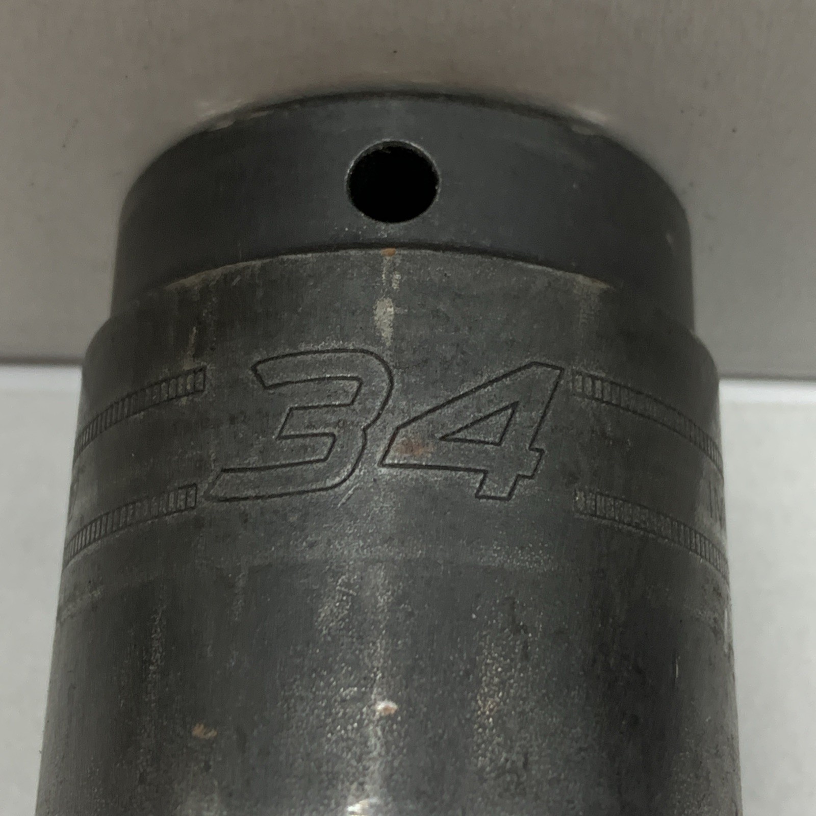 Snap On Tools USA IMM340 1/2″ Drive 6Pt 34mm Shallow Impact Socket NEW