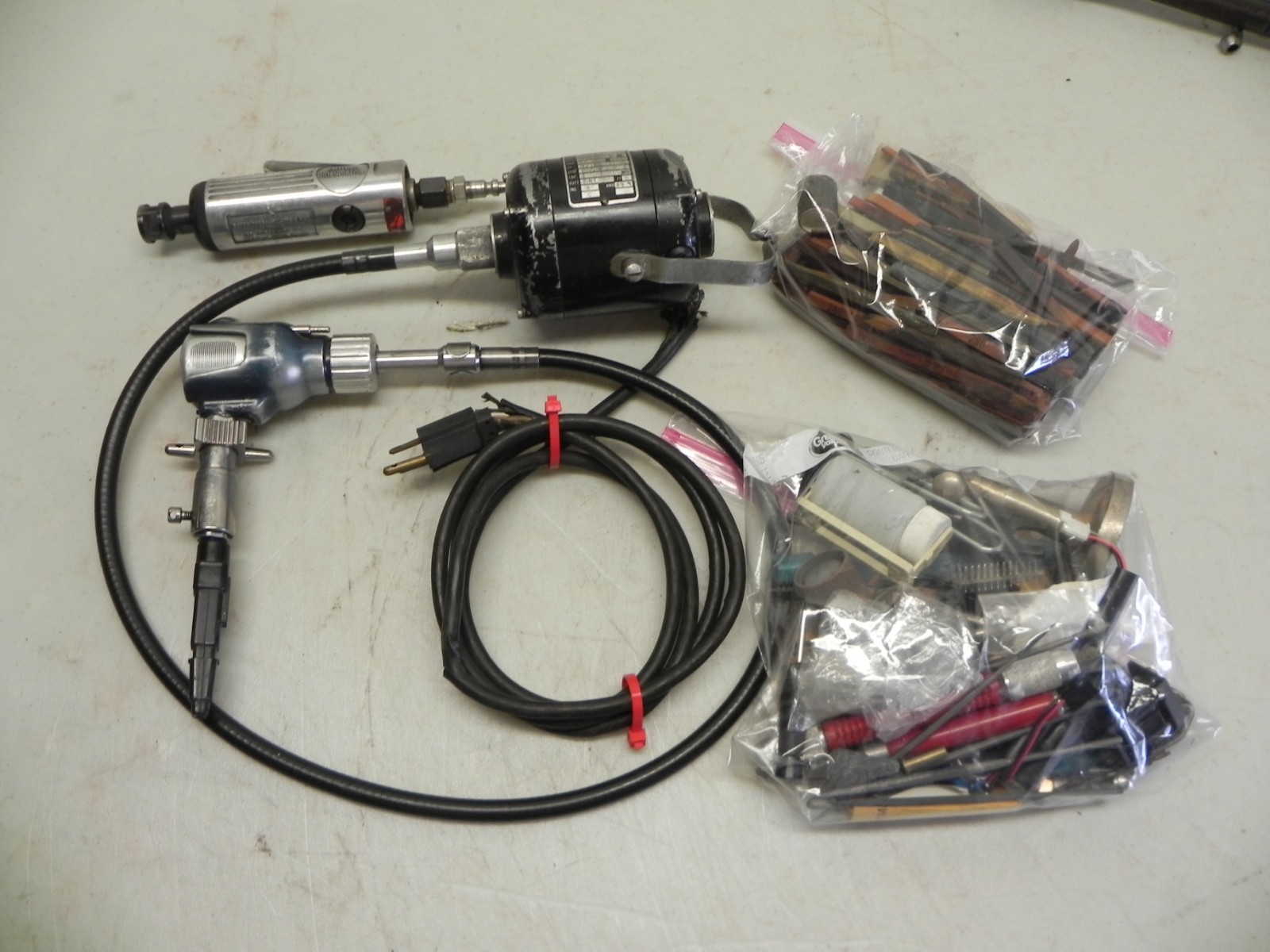 Diprofil Gun Tool Polishing Filing Machine Sweden w/Misc. Tools and Parts