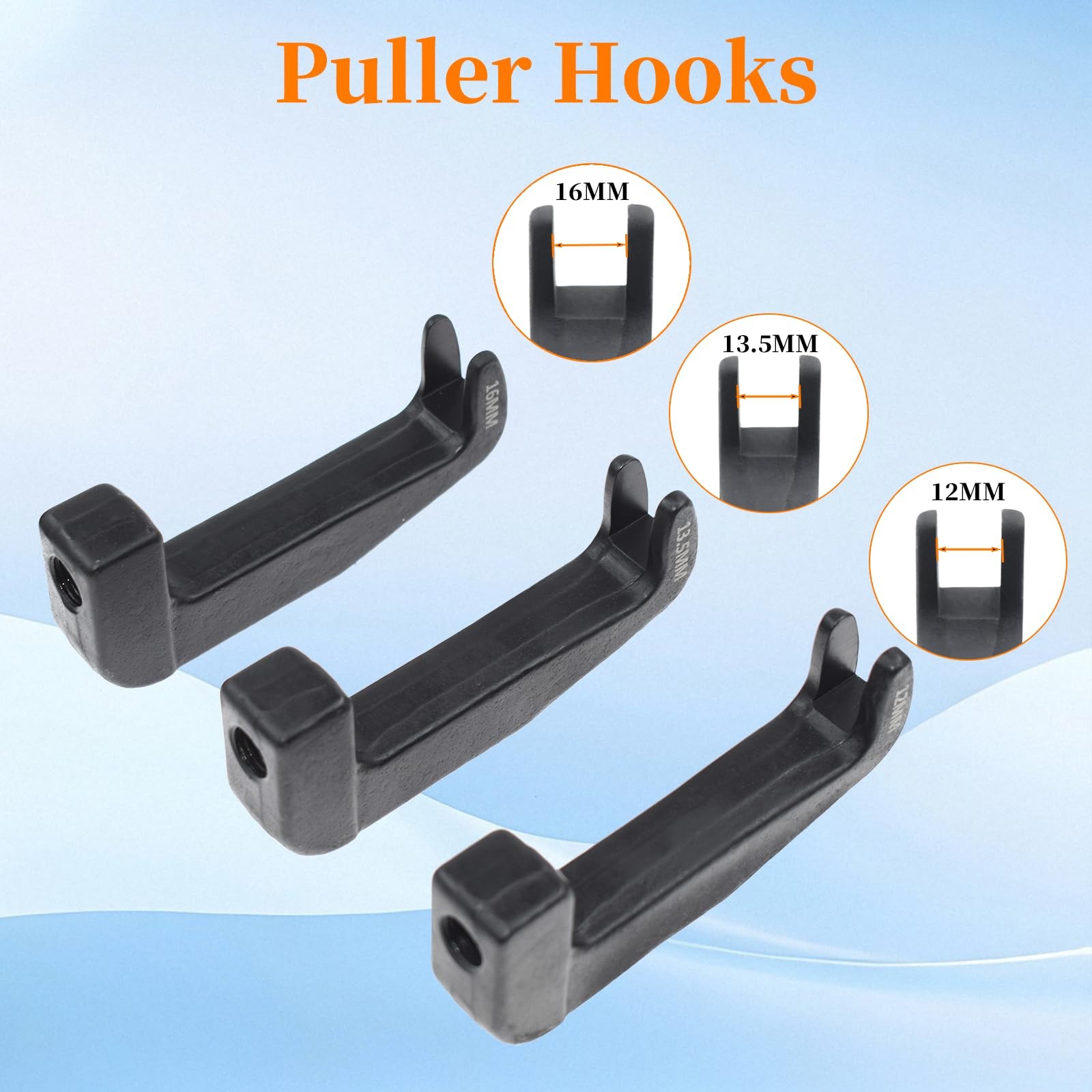 Yuesstloo 28Pcs Pneumatic Diesel Injector Puller Set with Extension Hose