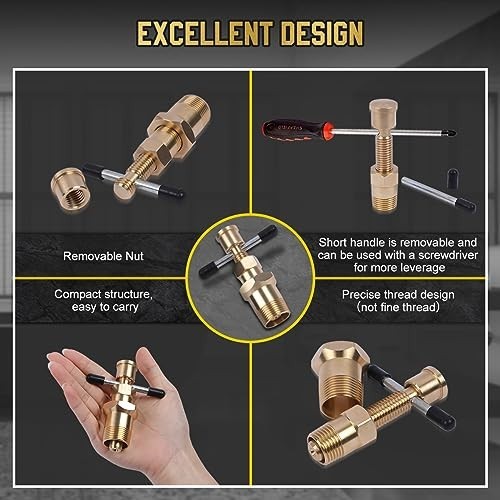 Corrosion-Resistant Olive Puller Tool for Brass Pipes NPT 1/2″ & 3/4″ – Easy Fer