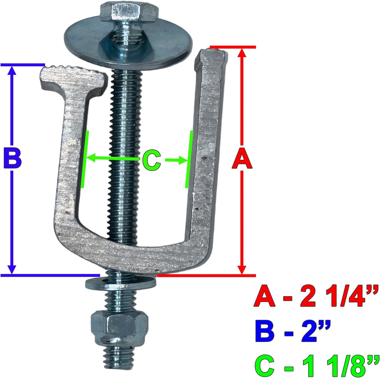 G-7 Clamps with Drill Thru Mounting Holes for LEER Truck Caps. Also Silver