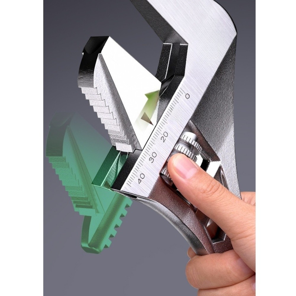 Industrial Adjustable Wrench Set 8 inch 10 inch 12 inch Chromium Vanadium Steel