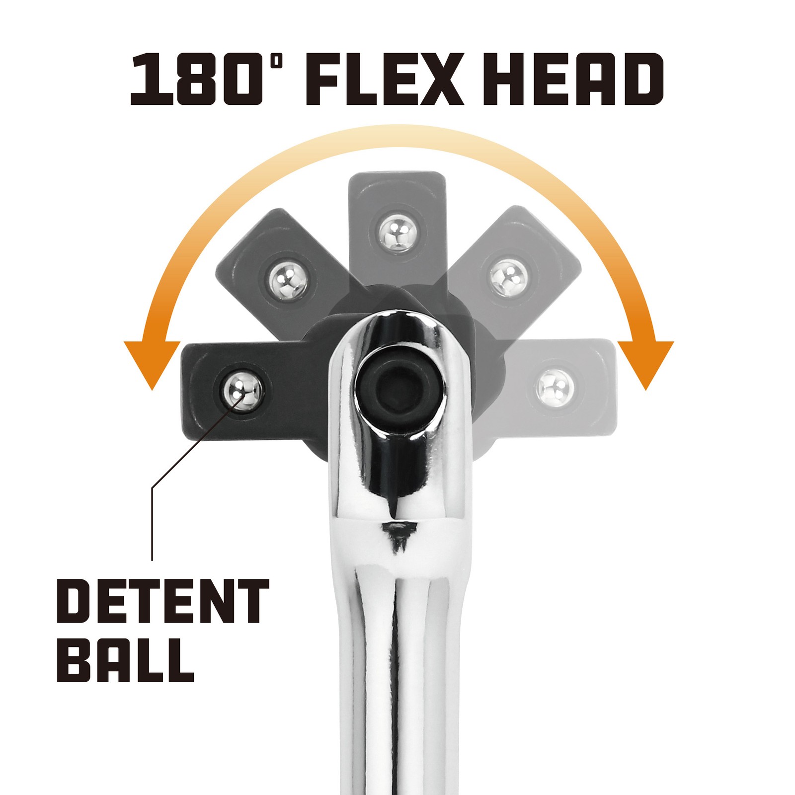 Powerbuilt 1/2 Inch Drive 18 Inch Flex Handle – 640853