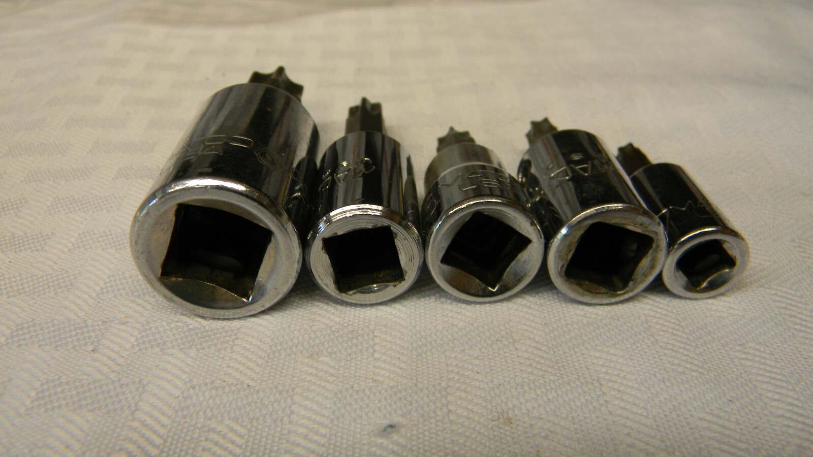 MAC & MATCO 5PC COMBINATION DRIVE TORX SOCKET SET T27, T40, T45, T50, T60