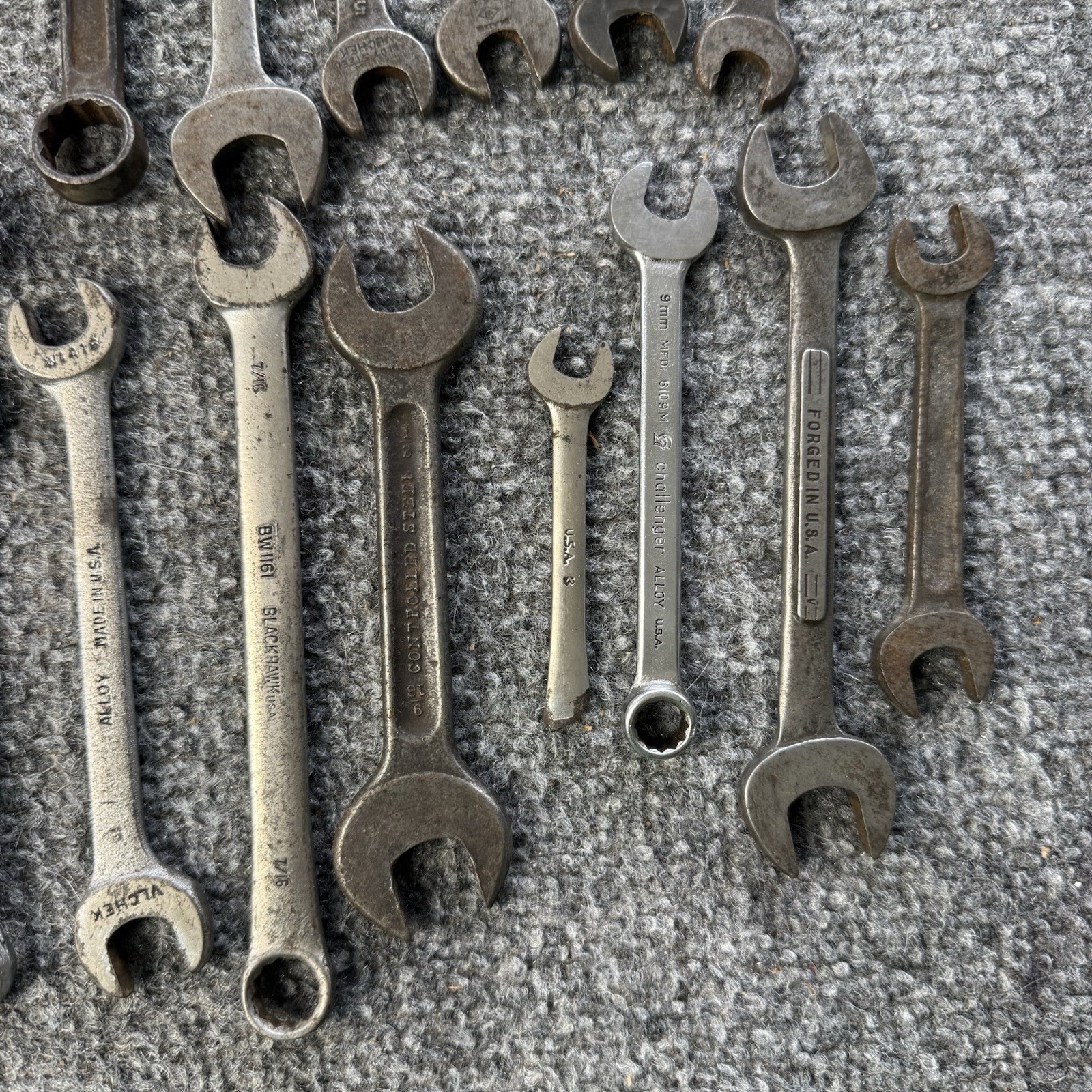 VTG Wrenches (Lot Of 28) American Made Craftsman, S-K Wayne, Lectrolite & More..