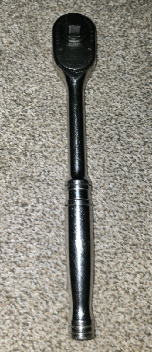 Snap-On S80A 1/2″ Drive Ratchet Standard Chrome Handle Dual 80 Tooth