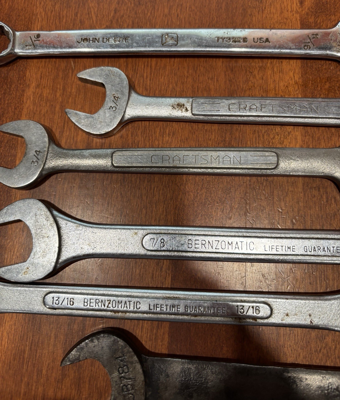 Craftsman, Bernzomatic, Billings, John Deer Wrench Lot Bigger Wrenches (6)
