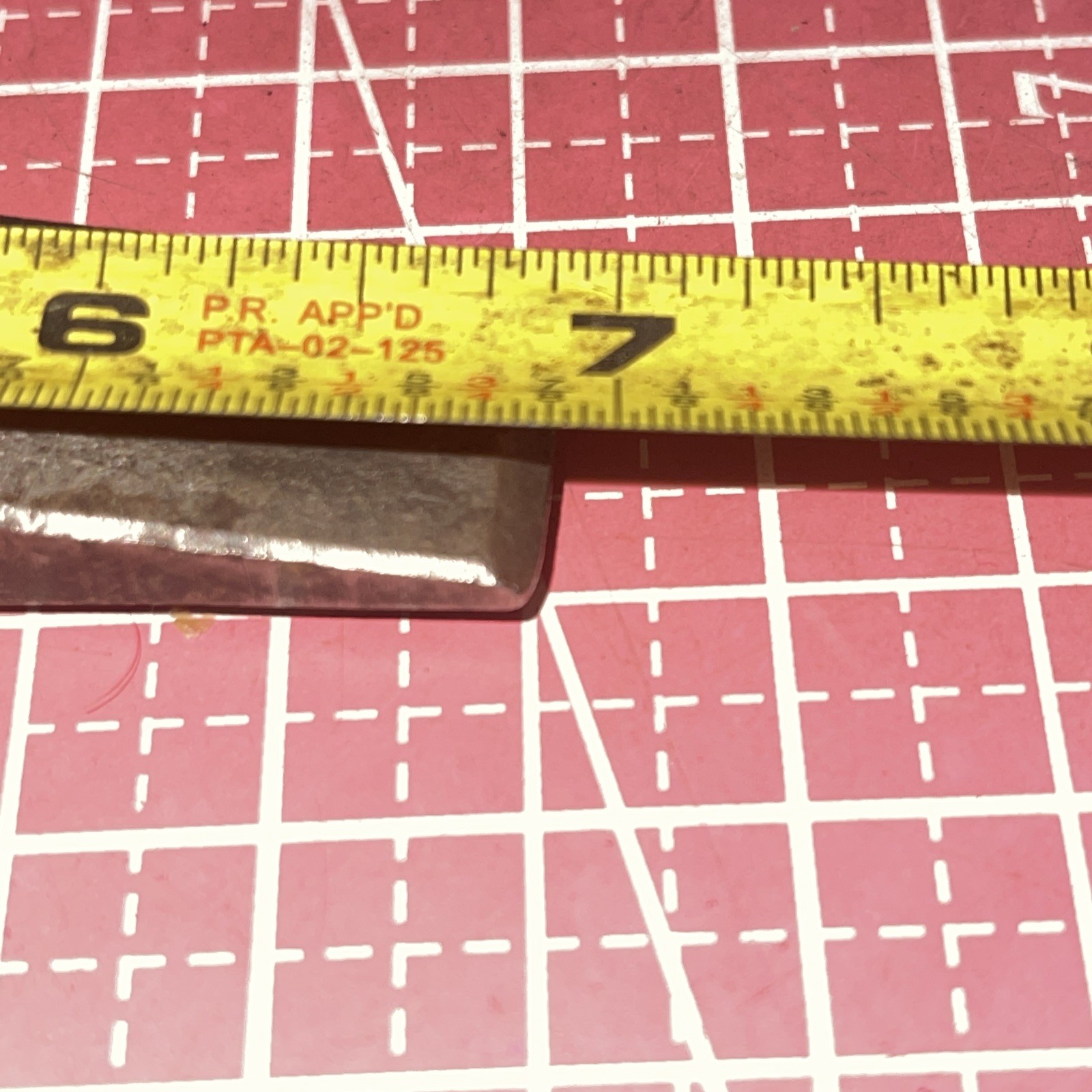 RYAN USA 3/4 In Tip Chisel 7 In Long Vintage Cold Steel Painted Red