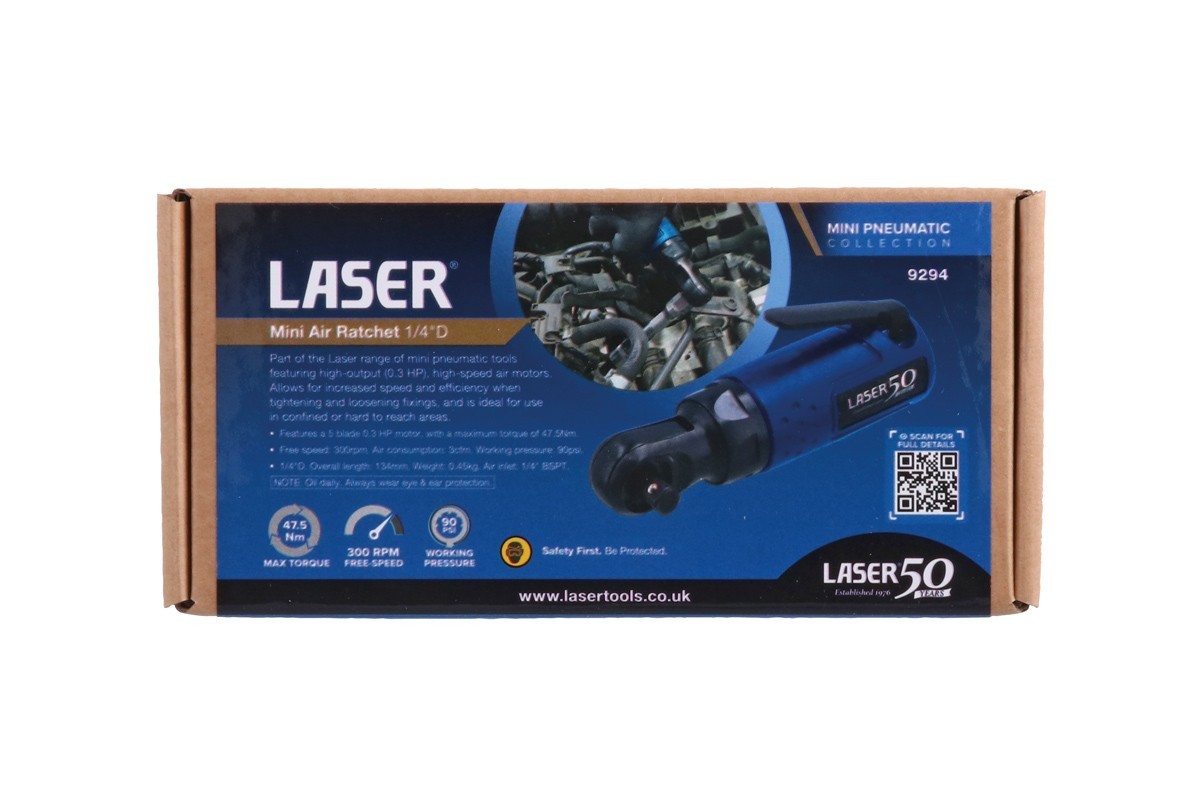 Laser Tools 9294 Mini Air Ratchet 1/4″D