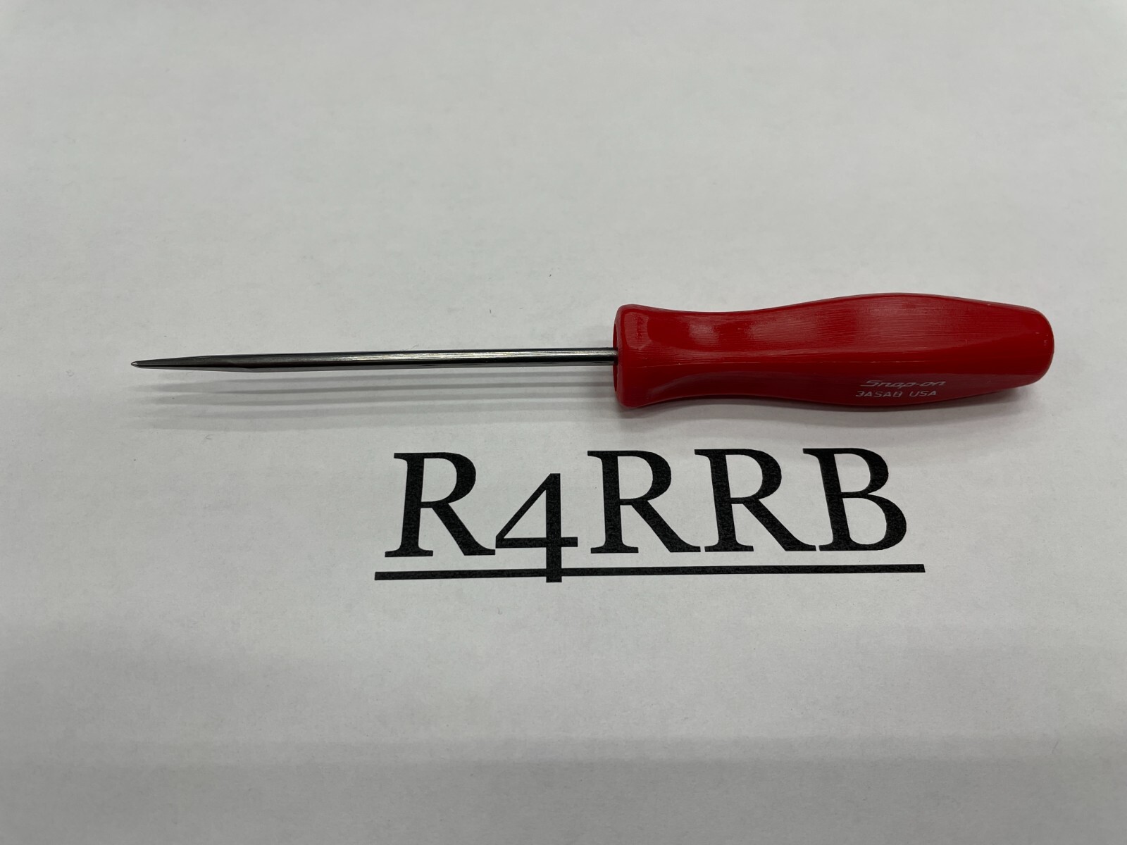 Snap-on Tools USA NEW Classic RED Mini Hard Handle Straight Awl Pick 3ASABR