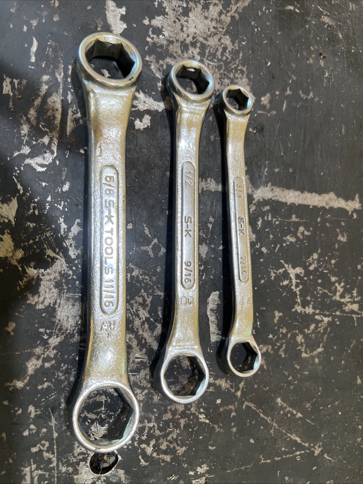 S&K SK Tools Stubby Box End Wrench Set 6 Point SAE
