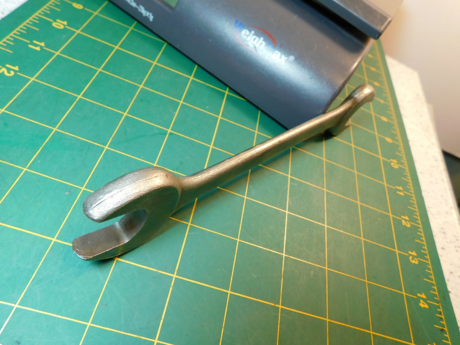 8″ Vintage 13/16″ & 7/8″ Very Nice unmarked Open End Wrench Star-Like Symbol