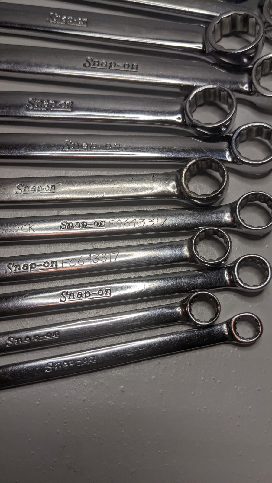 Snap-On OEXM 6mm-19mm 12-Point Metric Flank Drive Short Combination Set