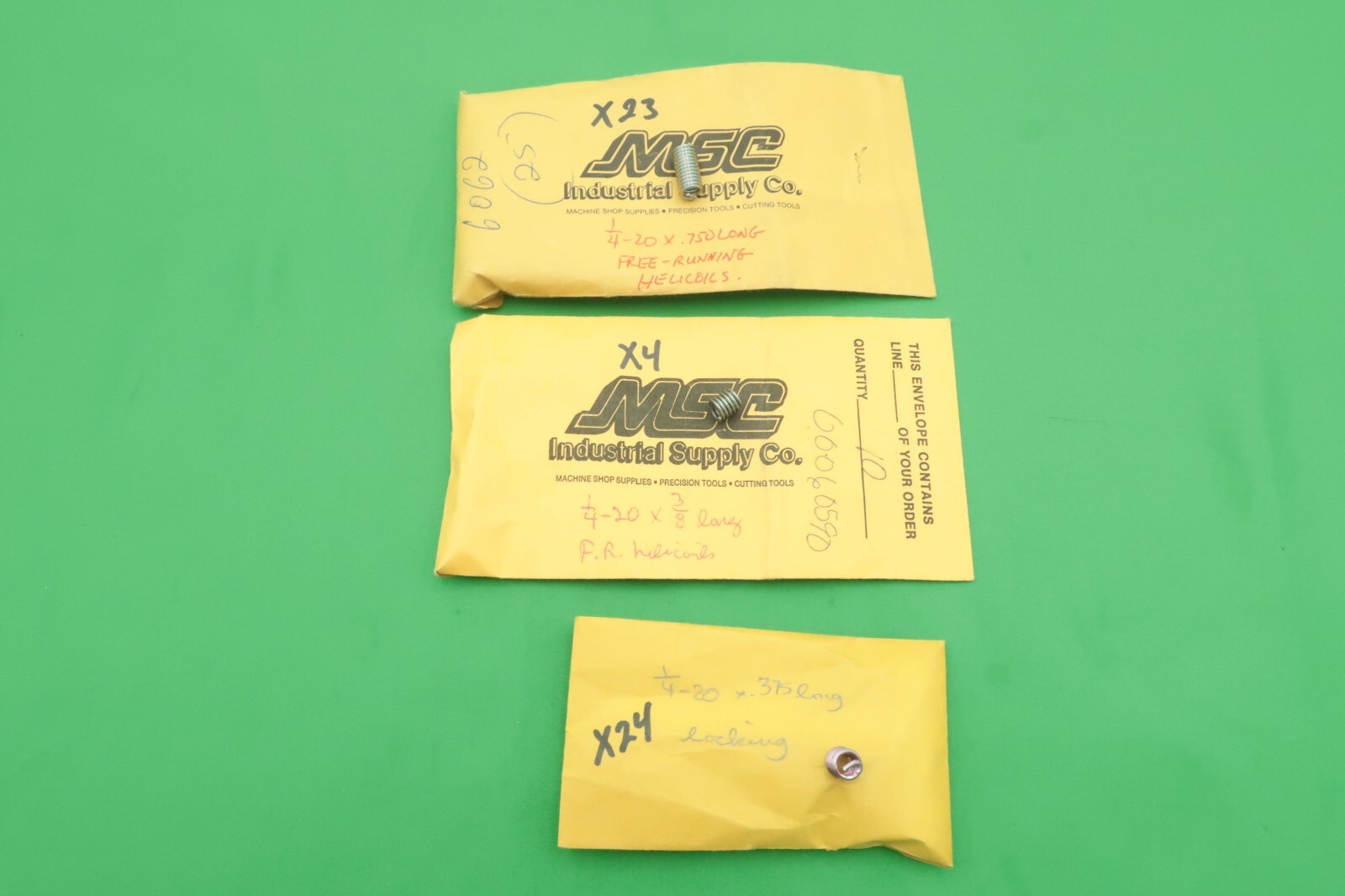 Helicoil Insert Lot 616 Count 6-32 8-32 2-56 4-40 10-32 1/4-20
