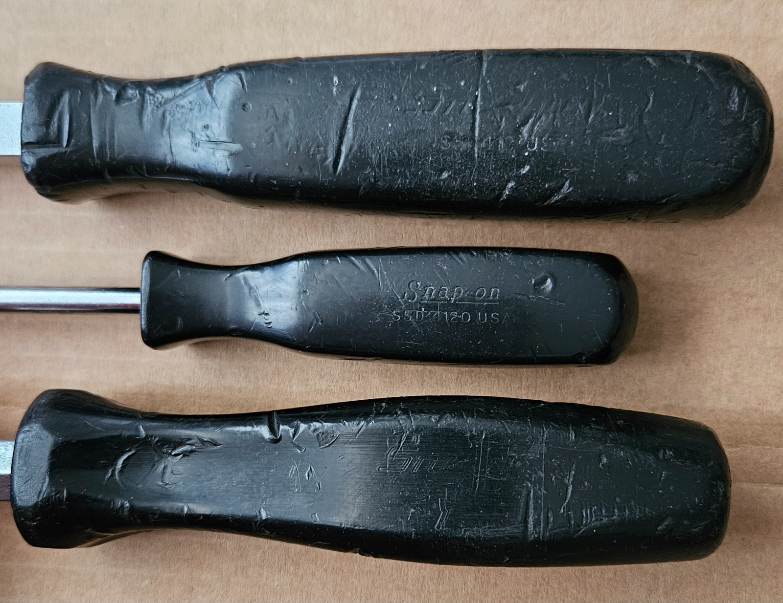 Snap-on Screwdrivers Flat Phillips Tip Chisel Stubby SSD-18 SSD-4120 SDDP102