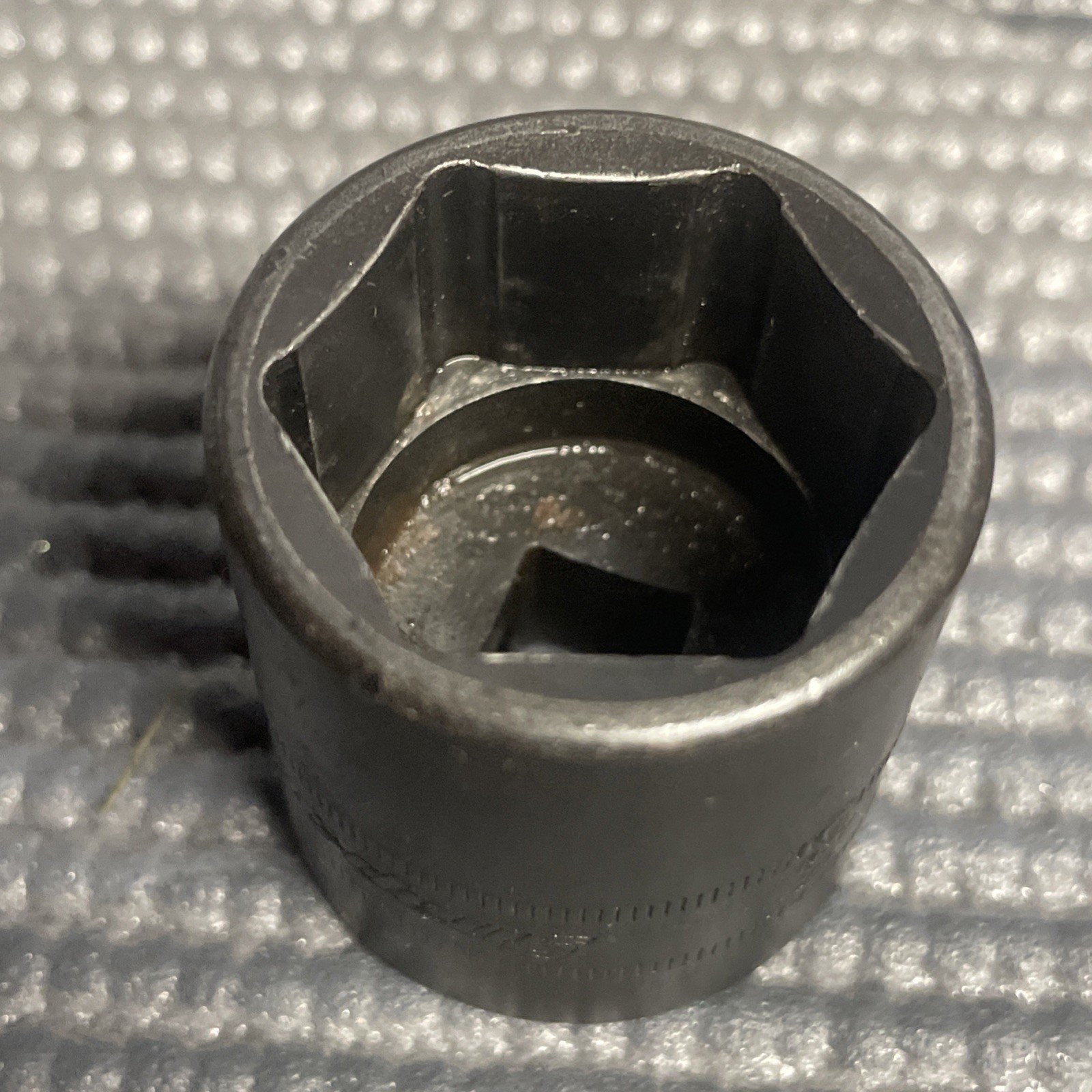 Snap-On 3/8″ Drive 6-Point Metric 24 mm shallow Impact Socket IMFM24