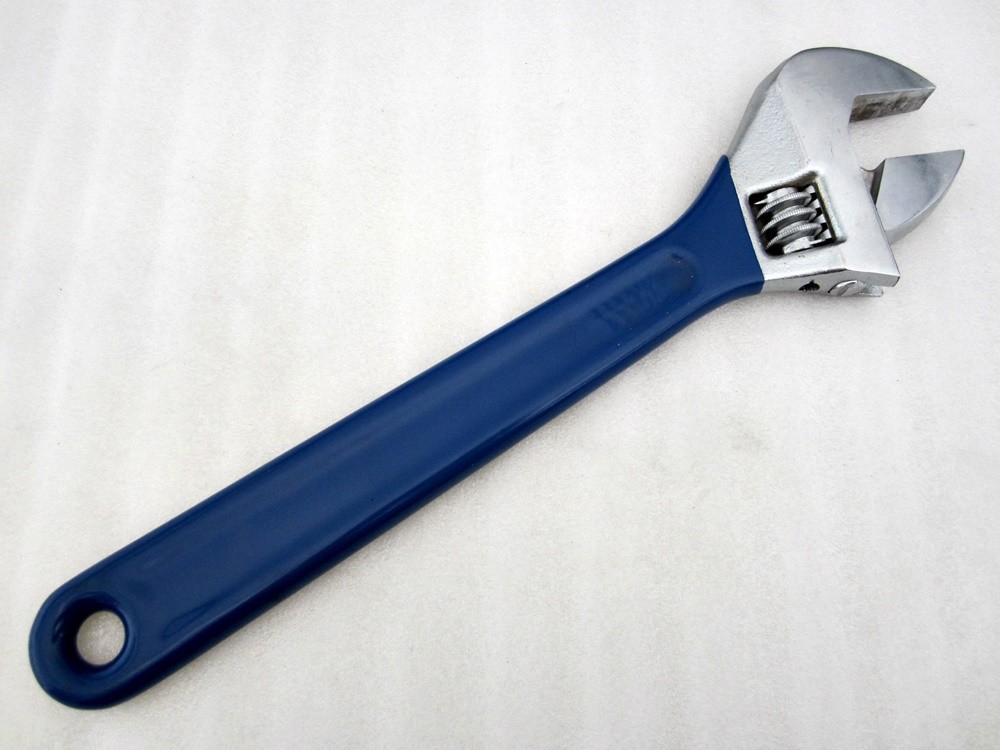 Vintage Thorsen T.A. Tools 12″ Adjustable Wrench AW-12AL Soft Grip Spain
