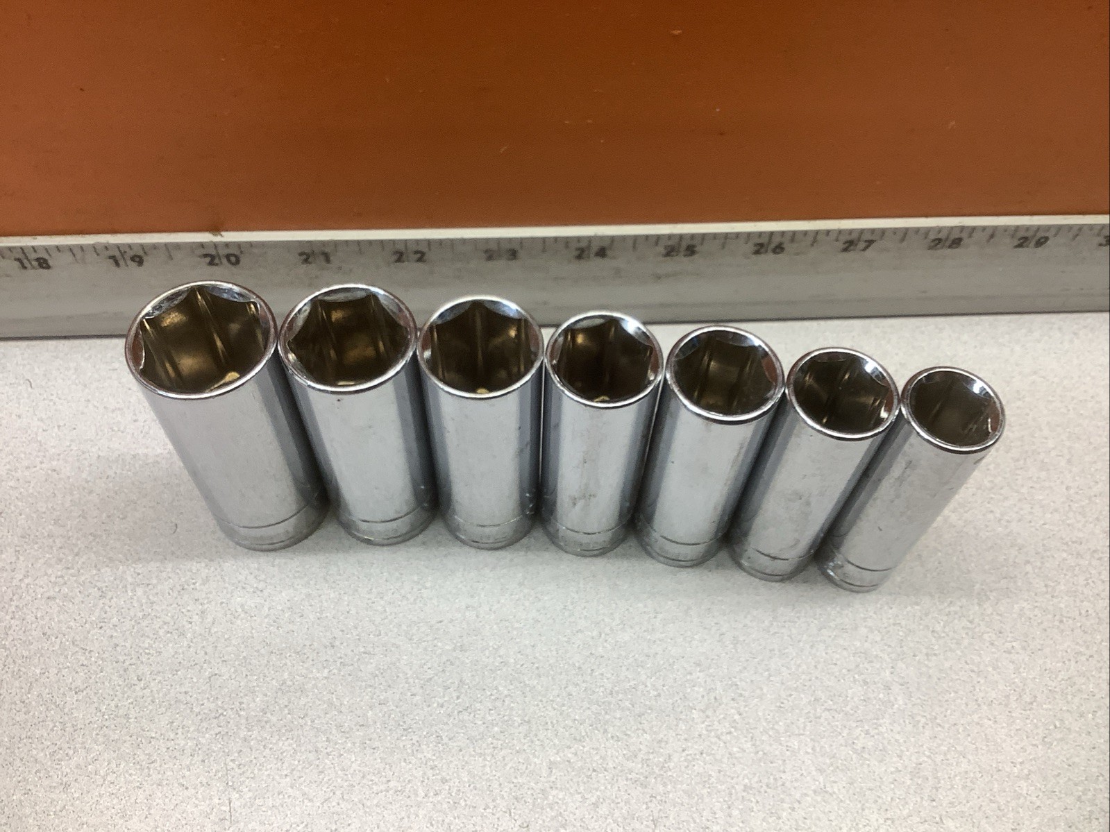 Power Torque (O’Reilly) 3/8 Drive Deepwell Metric Sockets 6 Point 7 Piece.