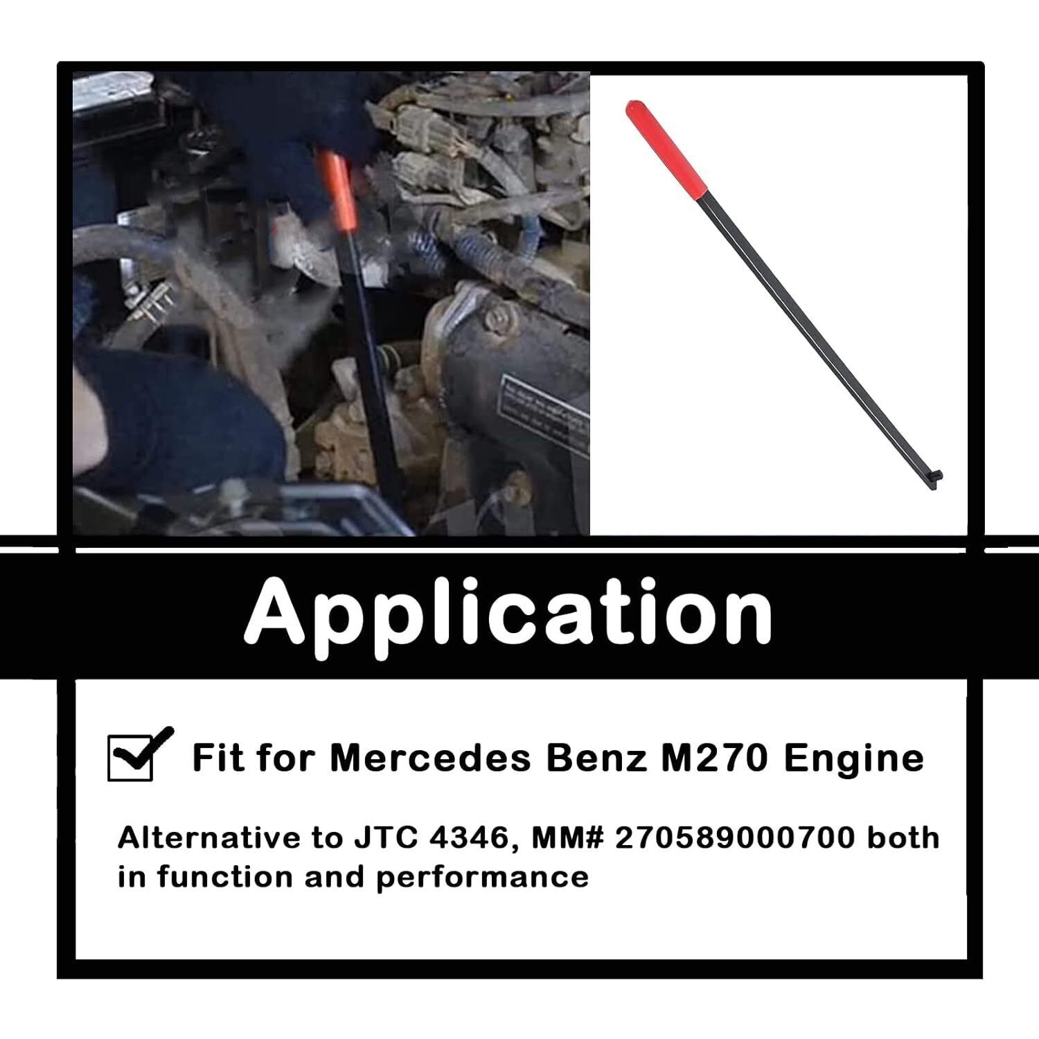 Serpentine Belt Tool Tensioner for Mercedes Benz M270 MM# 270589000700 JTC 4346