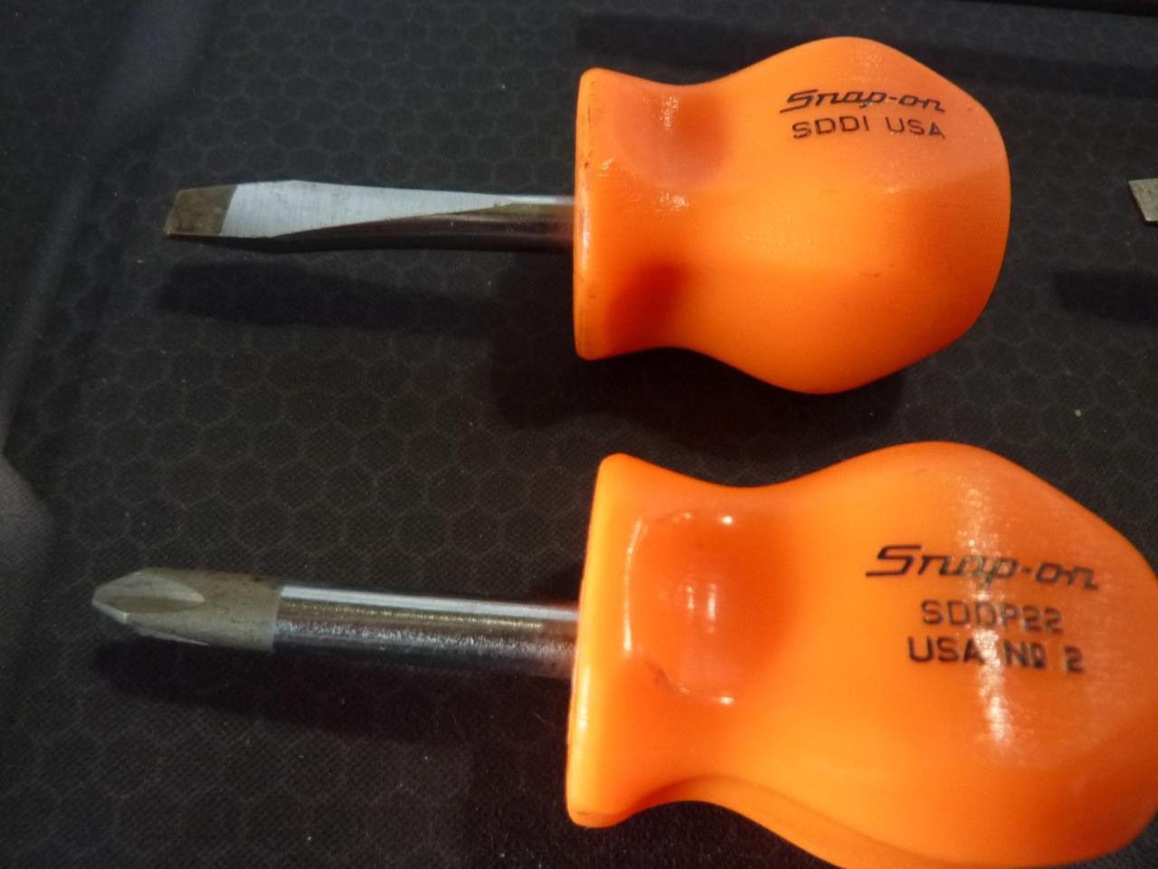 SNAP-ON TOOLS 8-PIECE ORANGE HANDLED SCREWDRIVER SET – FREE SHIPPING