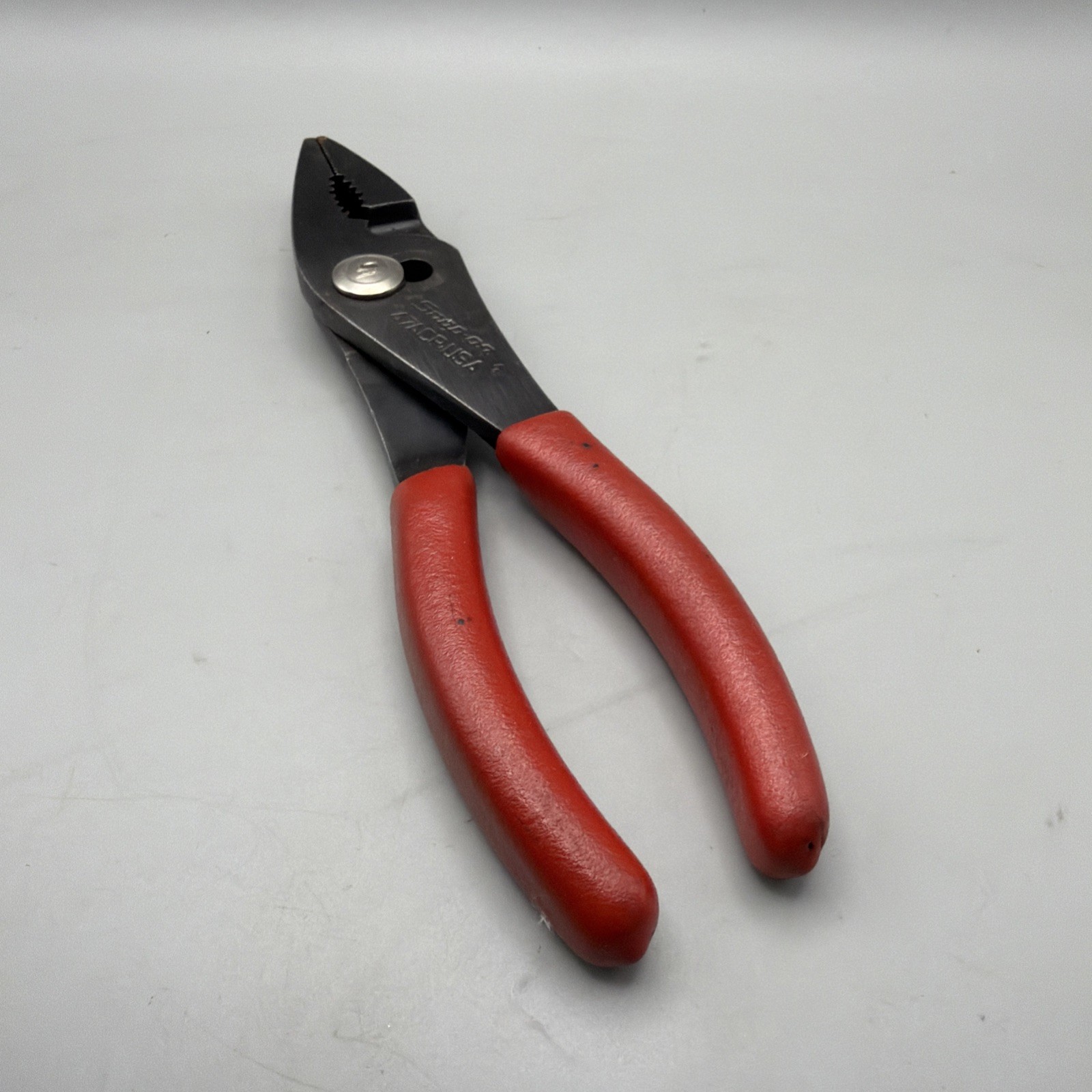 Snap on 47ACP 7.5″ Slip Joint Red Handle Pliers USA