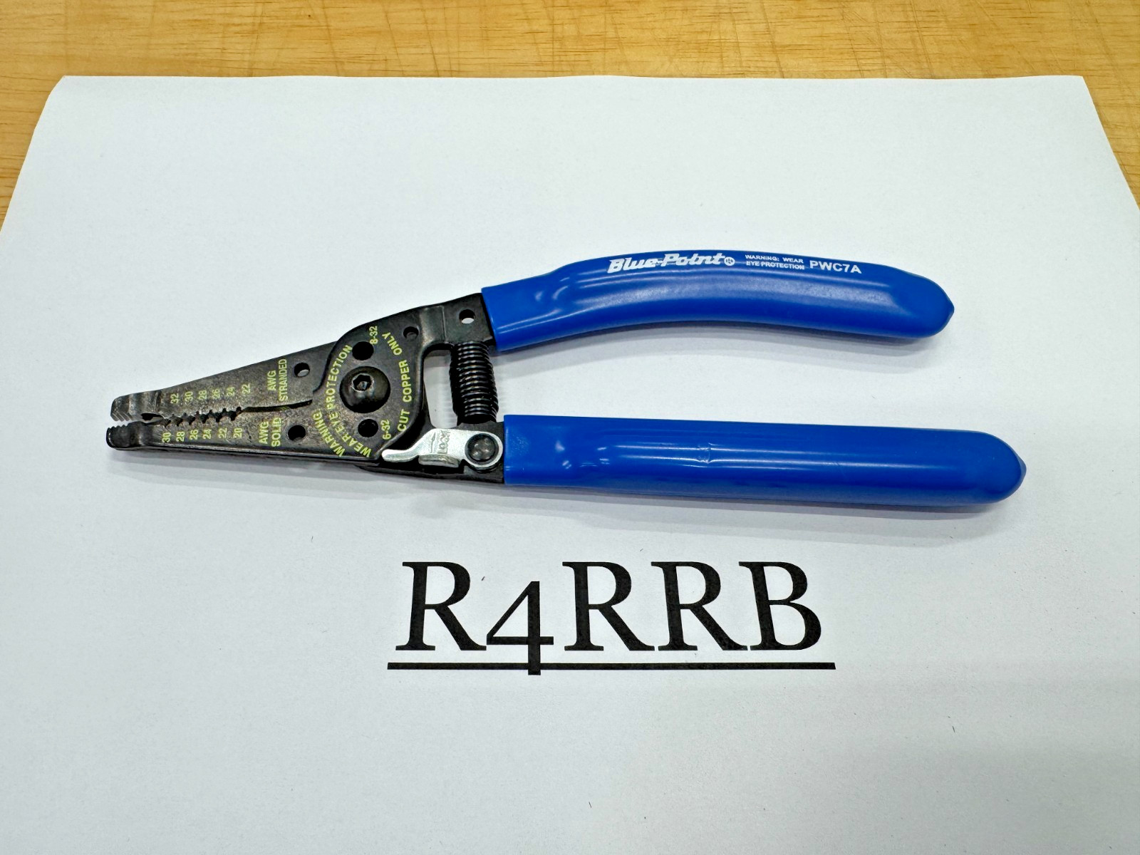 Blue-Point Tools MADE IN USA NEW Soft Grip 7″ Wire Stripper Cutter Pliers PWC7A