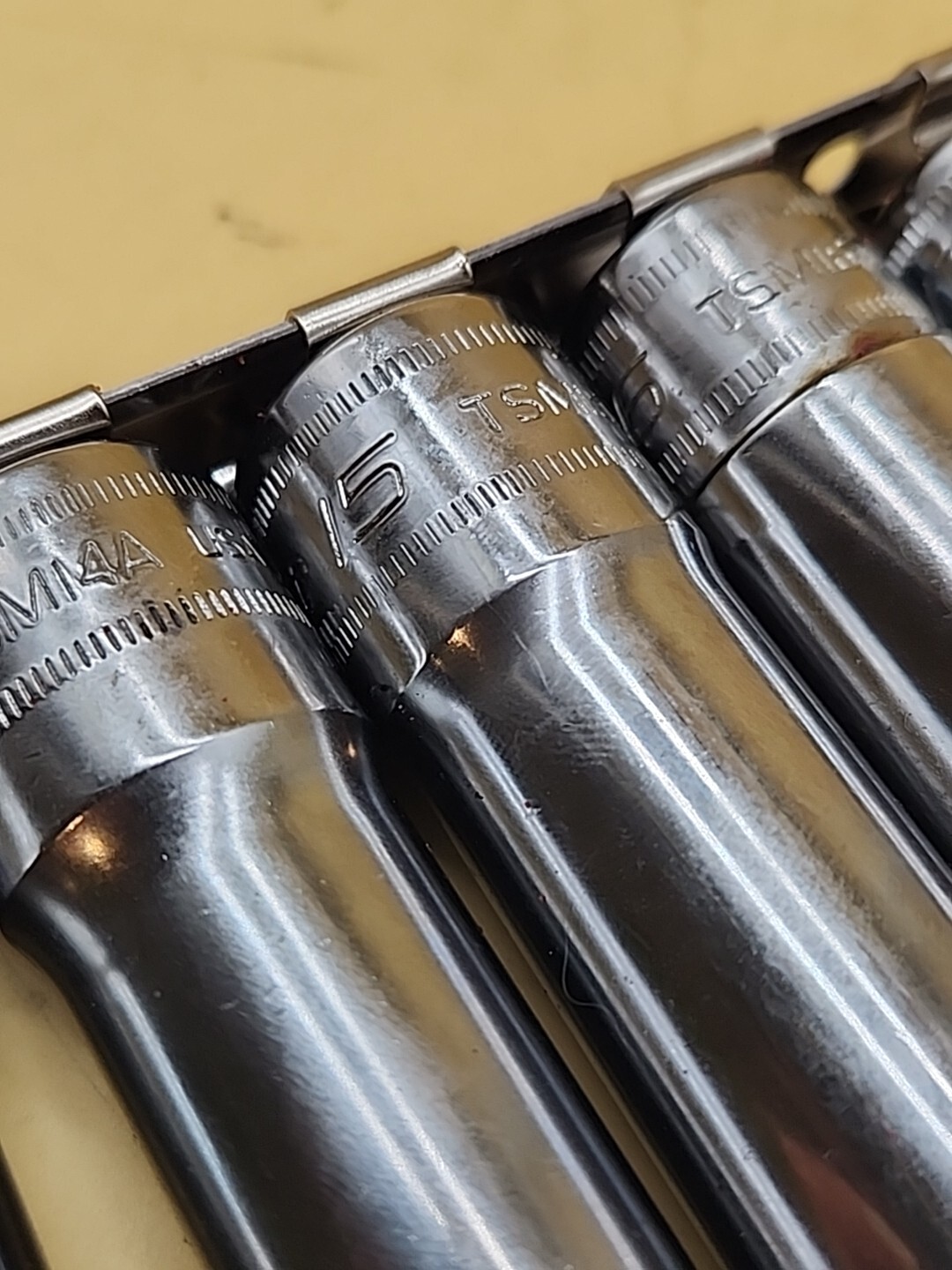 Snap-On Tools 1/2″ DRIVE 17,16,15,14,13,12,11mm 6 POINT DEEP SOCKET Set 7ea