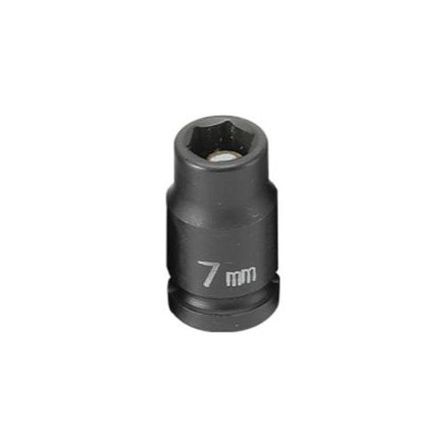 Grey Pneumatic 907MG 1/4″ Drive Standard Metric Magnetic Impact Socket – 7mm