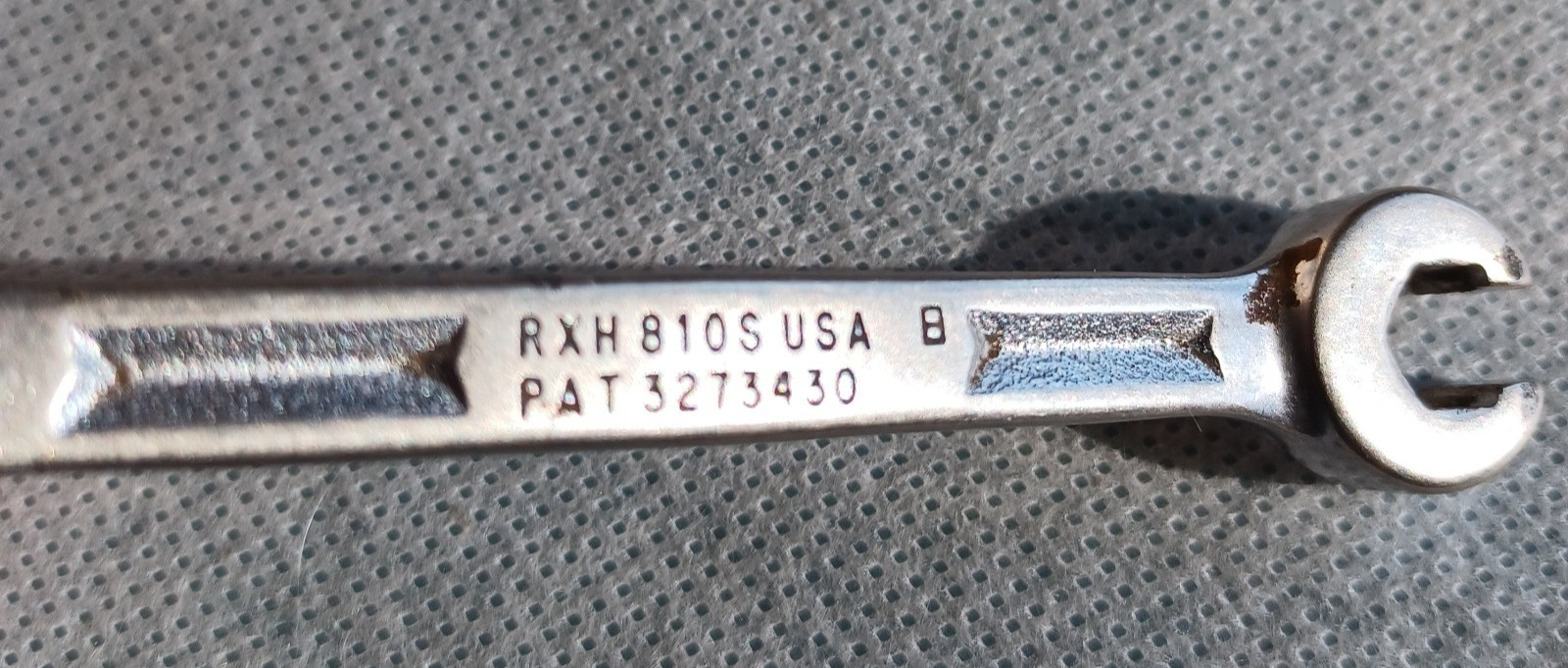 Vintage Snap-On RXH810S 1/4” & 5/16” SAE Flare Nut Line Wrench ~ USA
