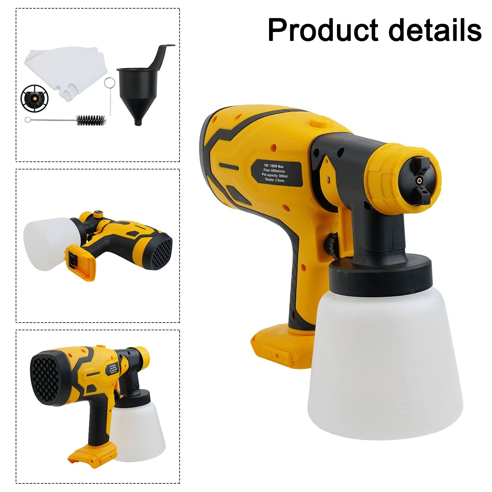 Able to Handle Various Projects Cordless Electric Paint Sprayer Available
