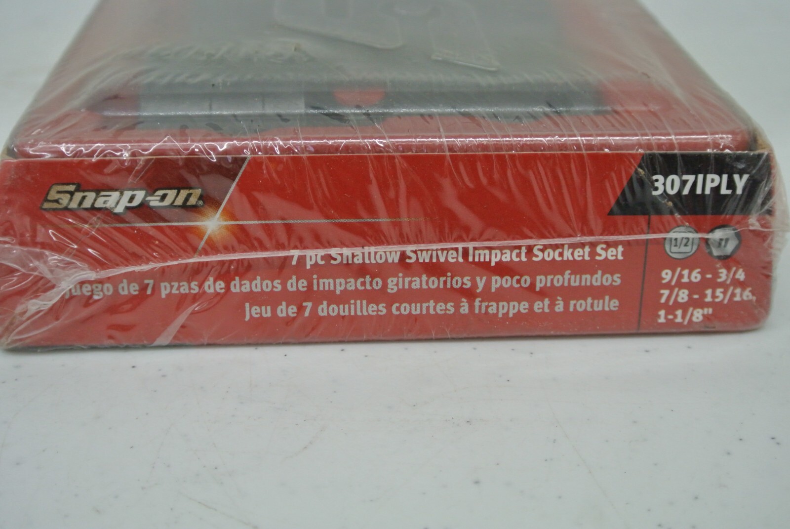 New Snap-on™ 1/2″ drive 9/16″ to 1 1/8″ 6-point IMPACT Swivel Socket Set 307IPLY