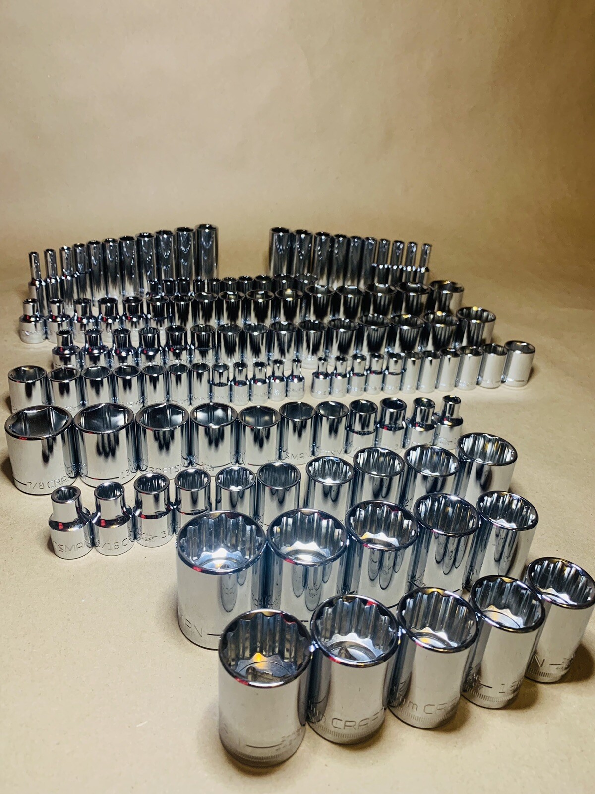 CRAFTSMAN 116 pc 1/4 3/8 1/2 Dr SAE METRIC MM 6pt 12pt ratchet wrench socket set