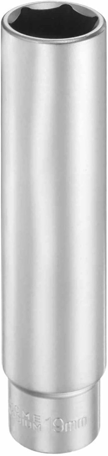 19mm Deep Socket 3/8″ Drive Extra Long 120mm CR-V Steel Tool