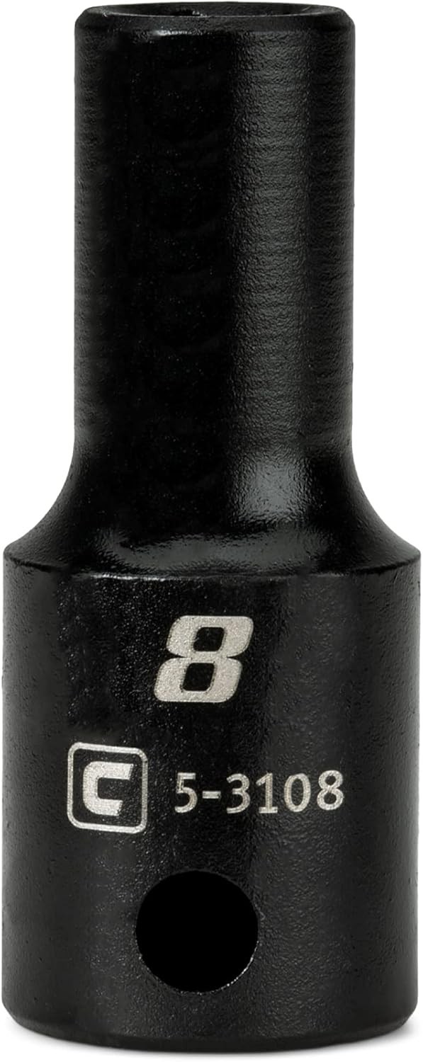High-Performance 8 mm Semi-Deep Impact Socket – Durable Chrome Molybdenum Steel