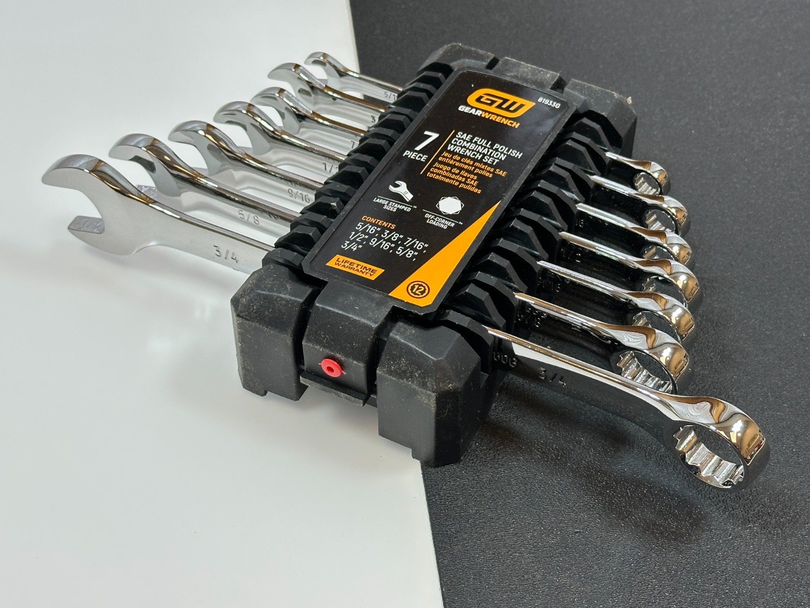 NEW GearWrench Tools 7pc SAE 5/16-3/4” Full Polish NON RATCHETING Wrench Set