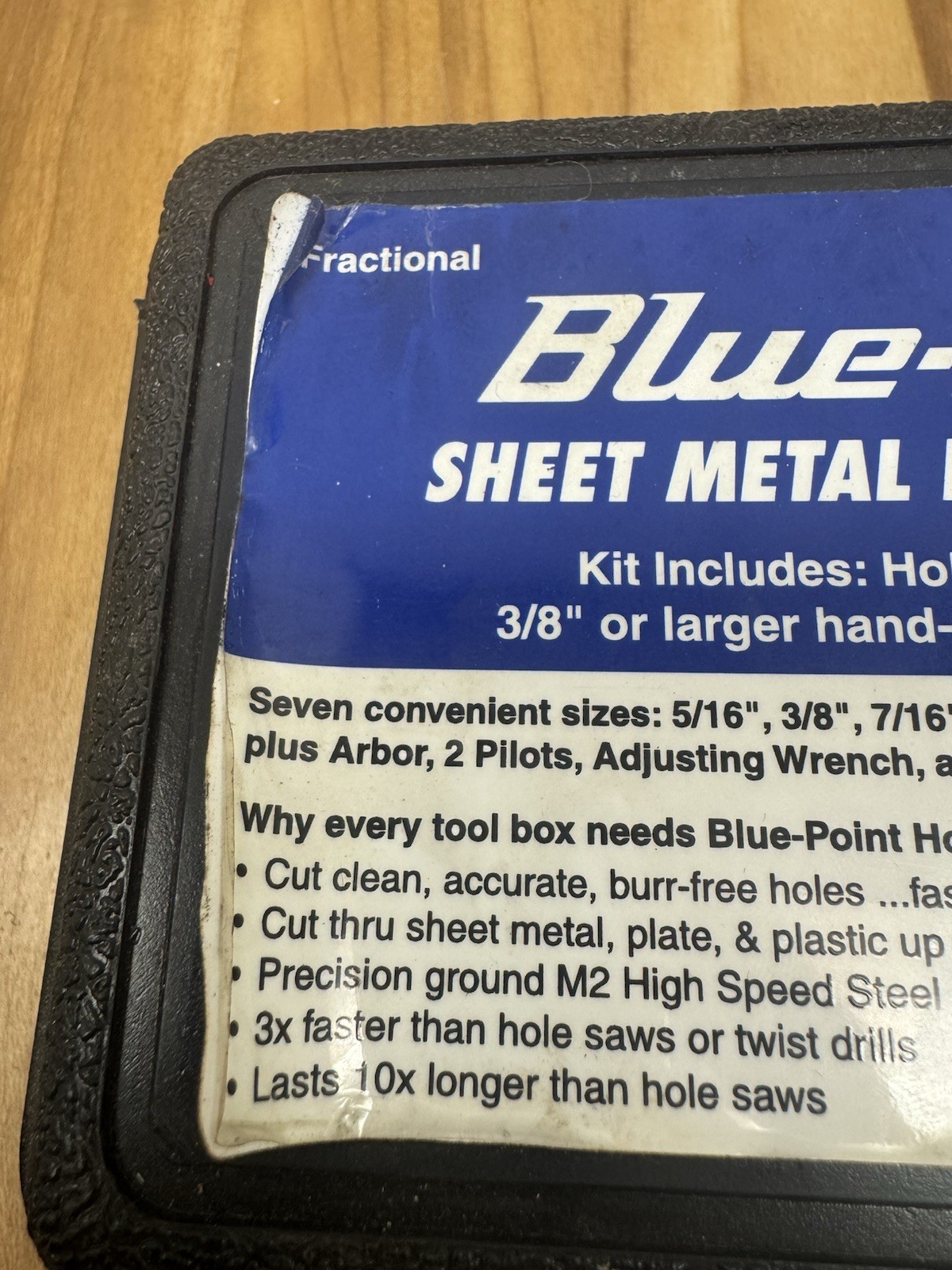 Blue-Point by Snap-on Sheet Metal Hole Cutter Kit # GA219B – Hole Cutter & Arbor