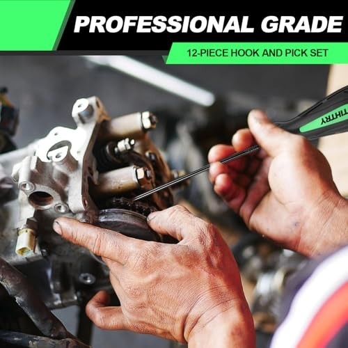 Professional 10-Piece Hook and Pick Set for Automotive and Mechanical Tasks