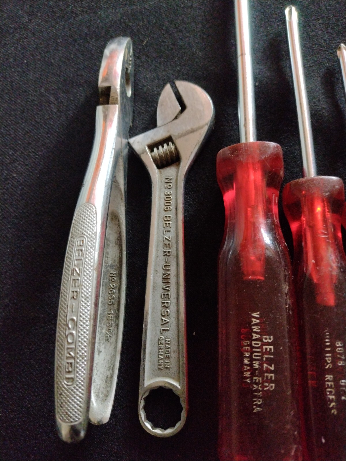 BELZER 8078(GR.3, GR.2, GR.1, GR.0) PHILLIPS SCREWDRIVERS & WRENCH 6″ & Pliers