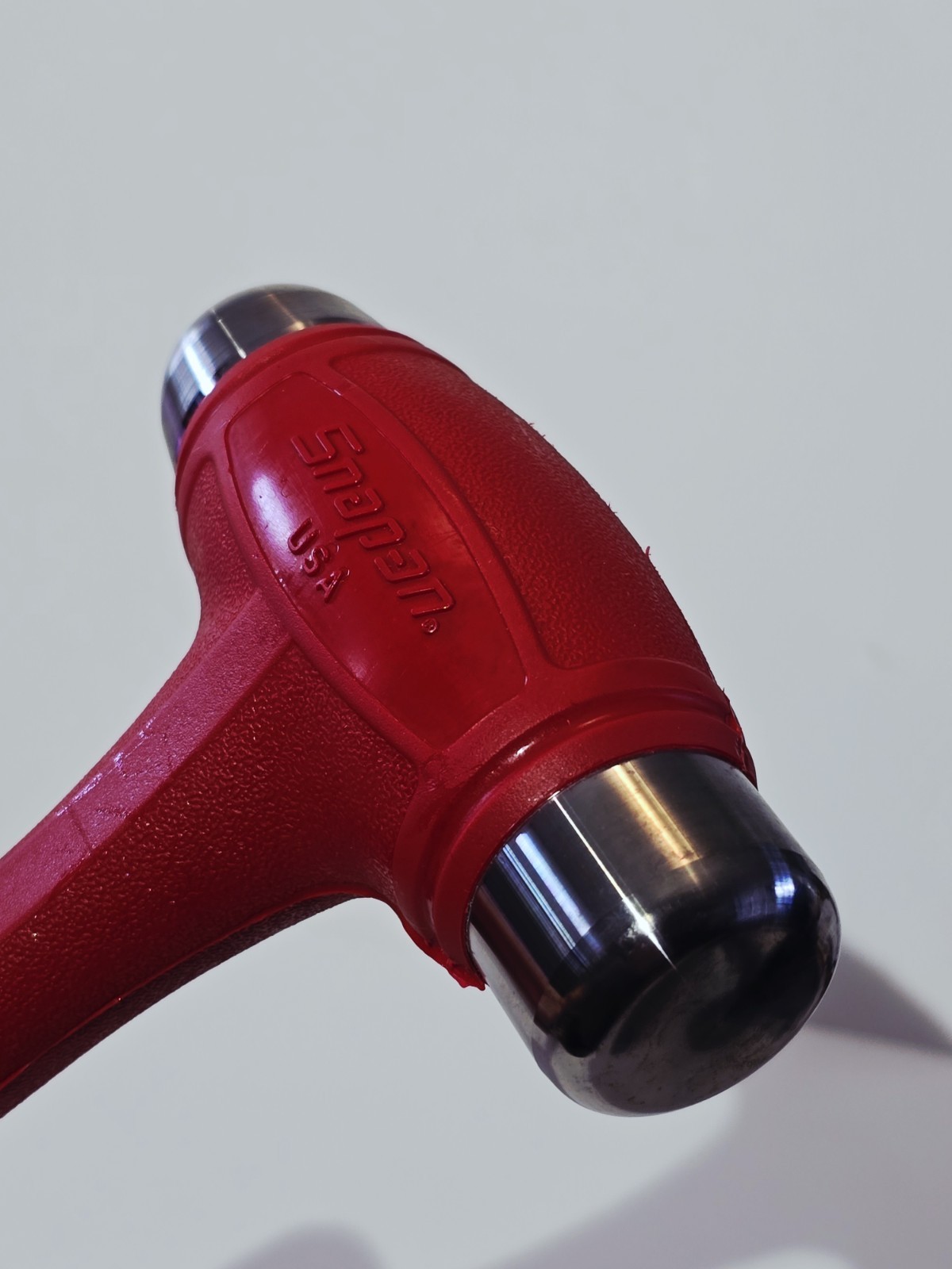 NEW Snap-on Tools USA 24oz/650g RED Soft Grip Dead Blow Ball Peen Hammer HBBD24R