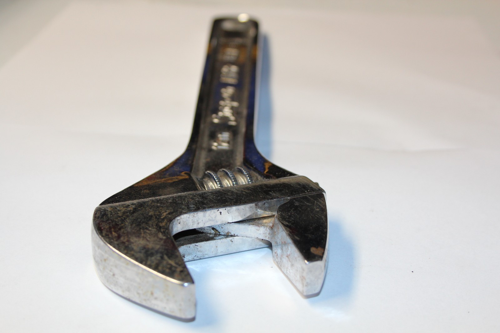 Snap-On Tools AD12 12″ 300mm Chrome Adjustable Smooth Jaw Wrench USA