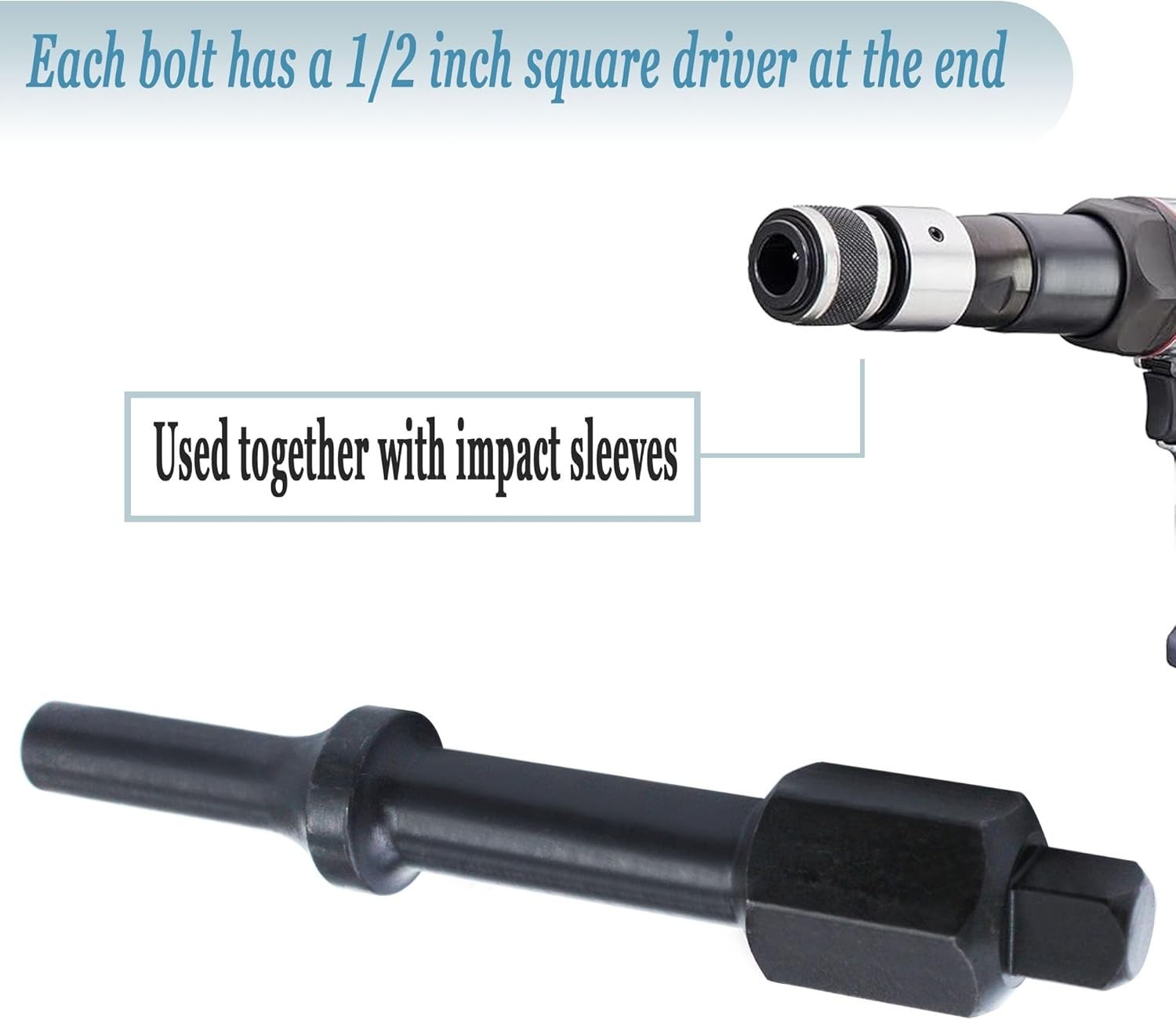 32029 Air Hammer Socket Adapter,37315 3/8″ & 37316 1/2″ Shake ‘n Break Pneuma…