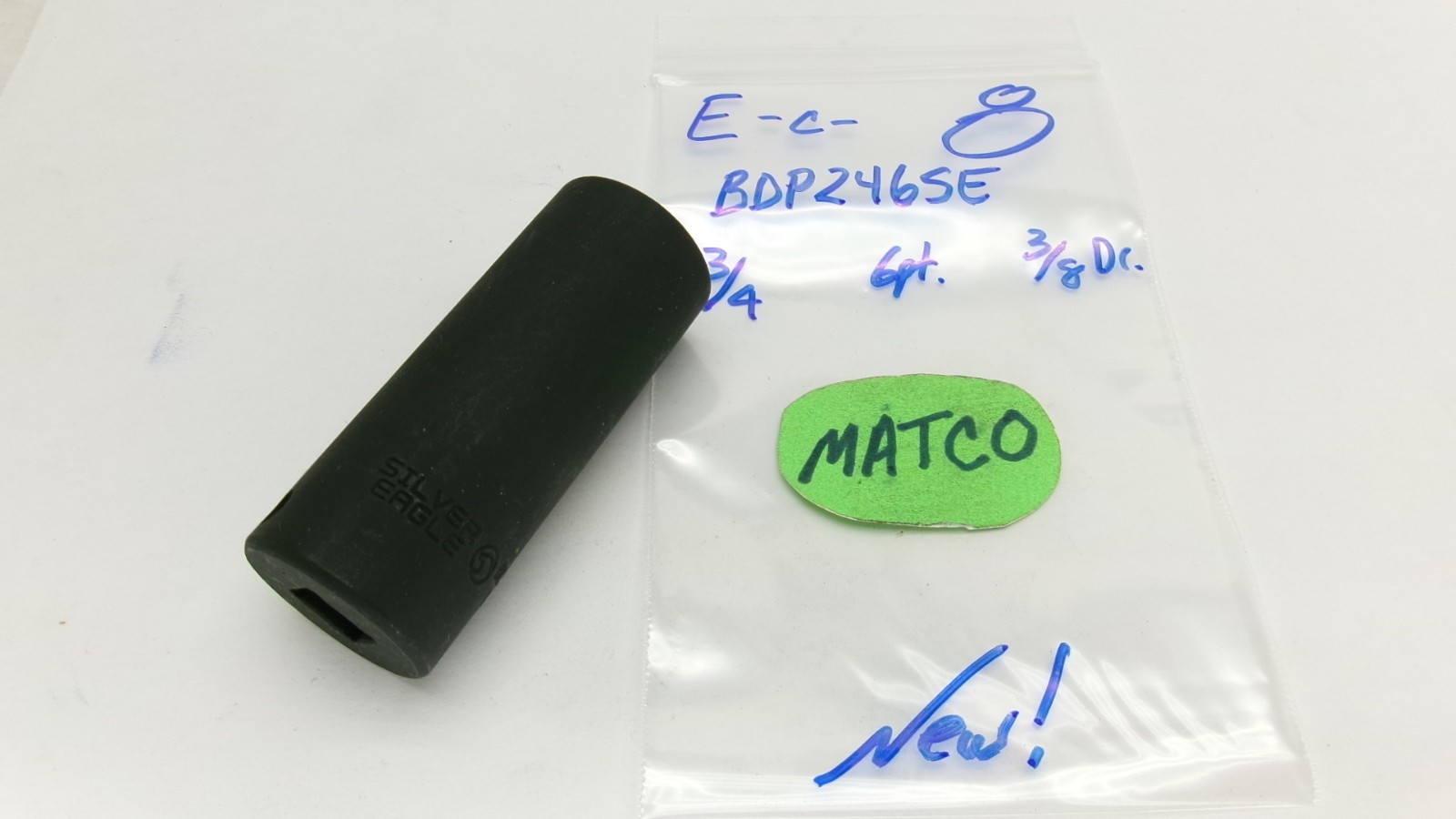 Matco Silver Eagle tools 3/8″ drive 3/4 Deep Impact Socket BDP246SE New!