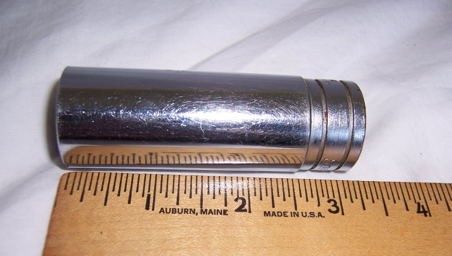 Vintage Snap On Underlined Logo Deep 13/16″ Socket 12 Point 1/2″ Drive S-261 USA