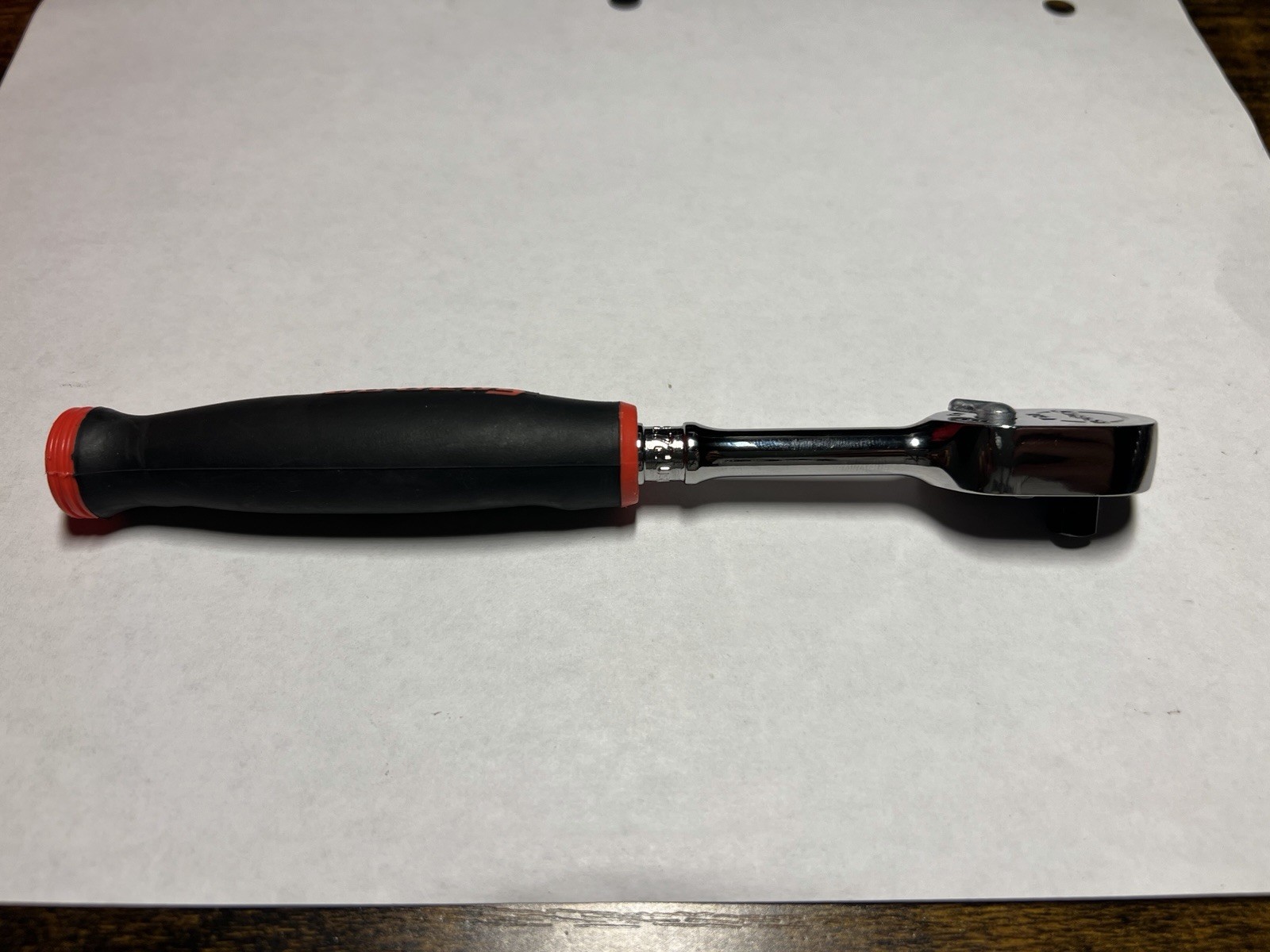 Snap-on Tools USA NEW 1/4″ Drive RED Soft Grip Long Handle Ratchet THL72
