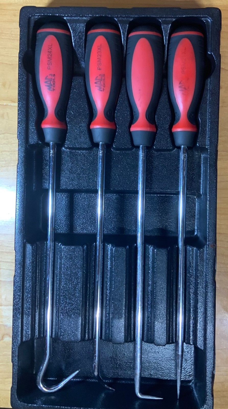 MAC Tools PSM4XL 4 Piece Macsimizer Long Pick Set USED