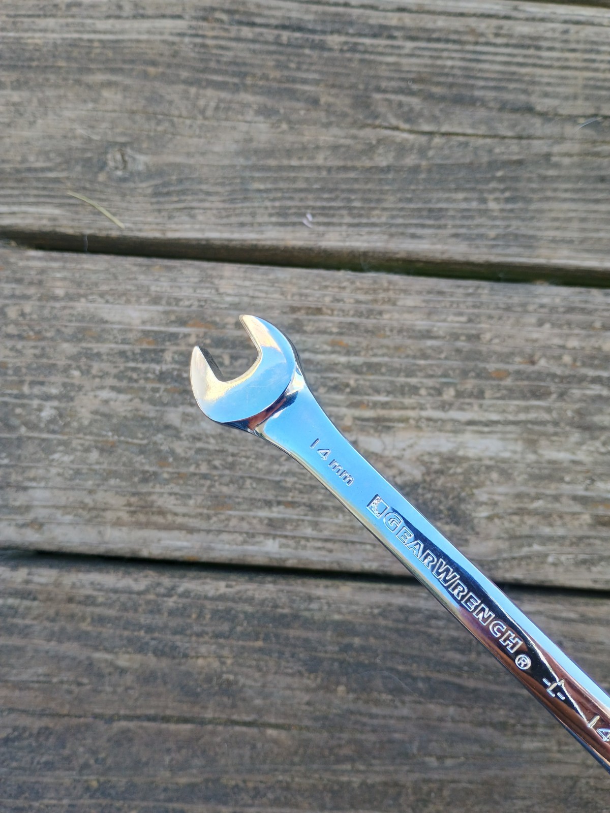 Gear Wrench 14mm Combination Wrench 12 Point Polished Chrome 7.5″ Long
