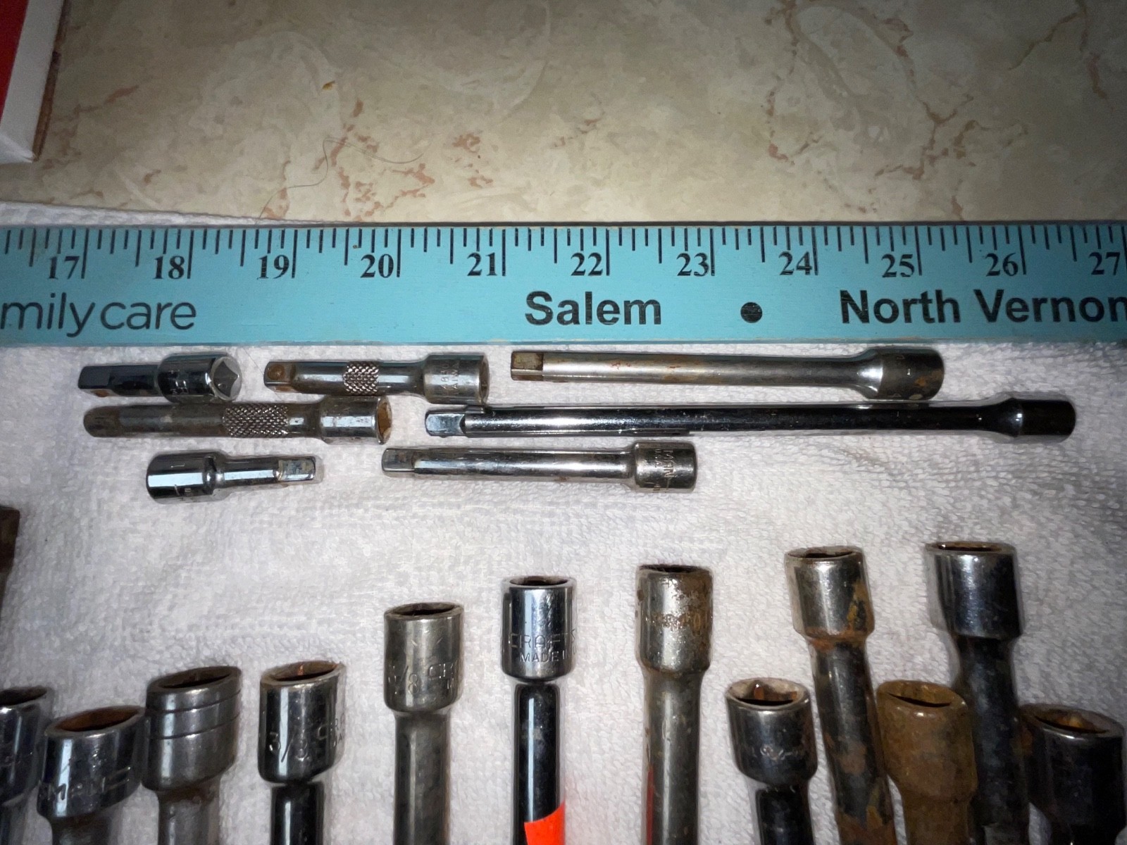 Lot of 55 Assorted Socket Extensions Various Sizes and Brands See Photos