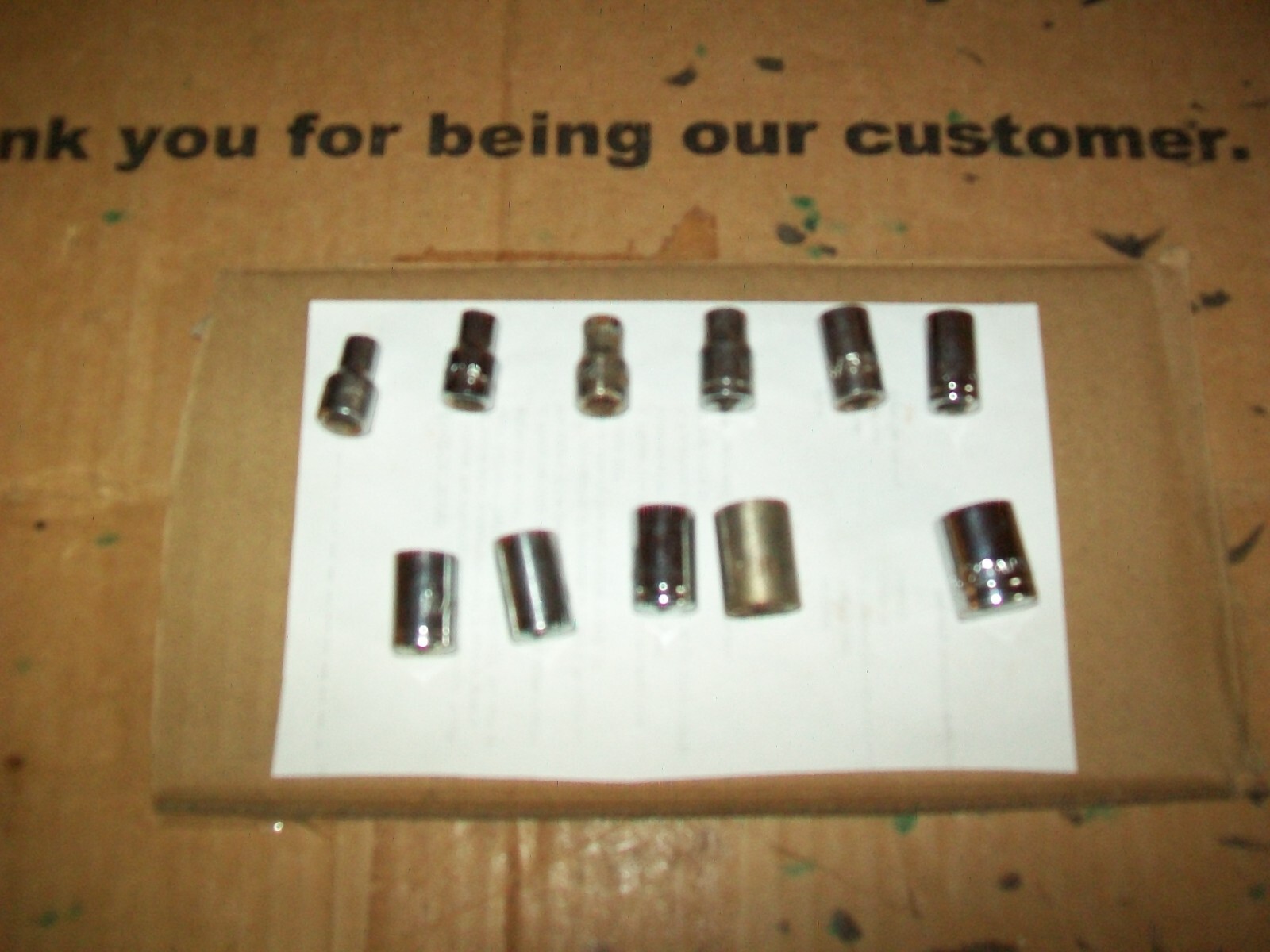 11 Of Unbranded SAE Standard Sockets 1/4 Drive 6 Point